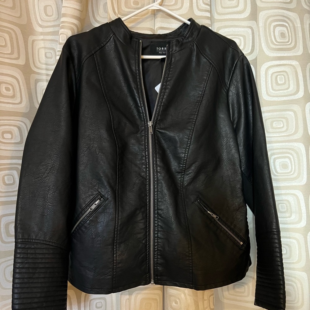Faux Moto Jacket